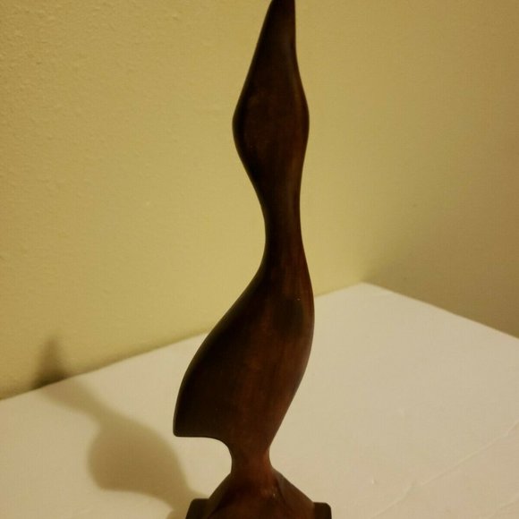Wooden Handcrafted Medium Standing Duck Decorative - Picture 8 of 8